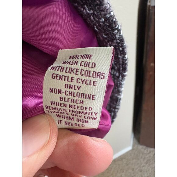 Yvos Women's Black Blazer Size‎ 16W short sleeve short acrylic collar snaps - Picture 6 of 8